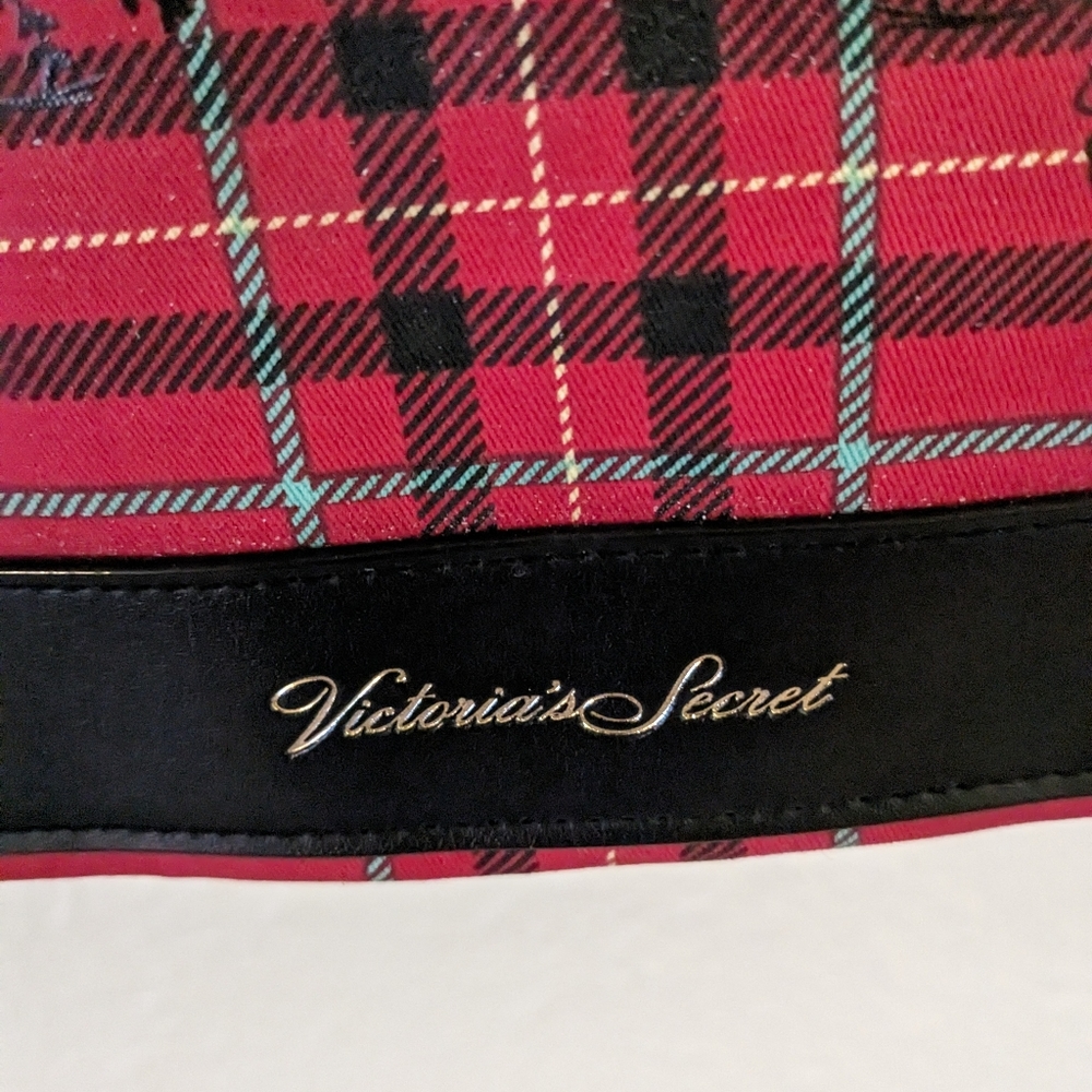NEW Victoria Secret Limited Edition Red Tartan Tote NWT - Picture 3 of 6